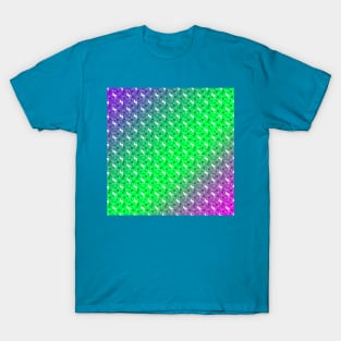 Black Unicorn Pattern (Blue & Pink) T-Shirt